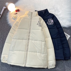 美式复古星星字母立领棉衣外套男秋冬宽松面包棉服TT587P70，男装棉衣，星座1013-5