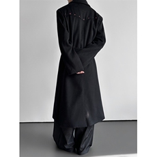 已安排25红钻设计感廓形垫肩毛呢大衣长款高级外套mj1092-p178，男装毛呢大衣，电商B288