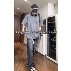 T2332特P25控39高品质麂皮绒短袖钢印宽松大码T恤男，男装T恤，电商B205