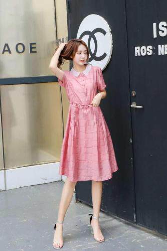 天丝面料连衣裙，女装连衣裙，艾涵o