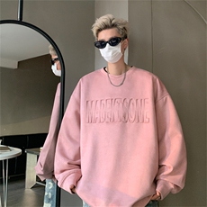 B359-YL2325特P38限价68美式字母钢印重磅加厚男女卫衣痞帅青年，男装卫衣，电商B359