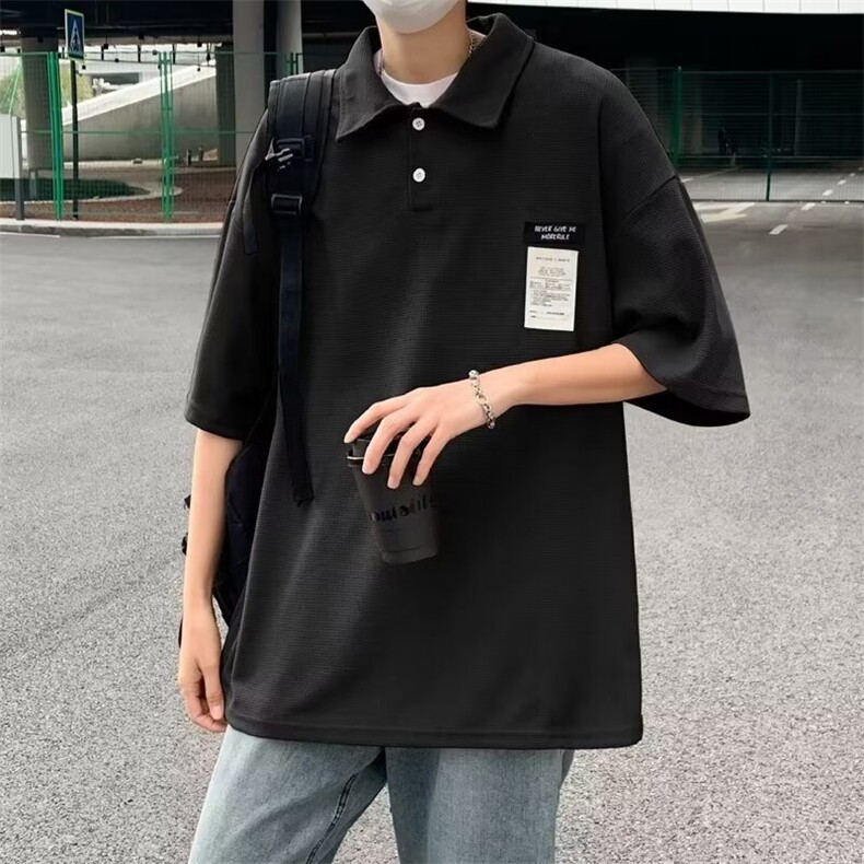 夏季流行青年男生短袖POLO衫衬衣休闲宽松舒适吸汗上衣,男装Polo衫,星座1013