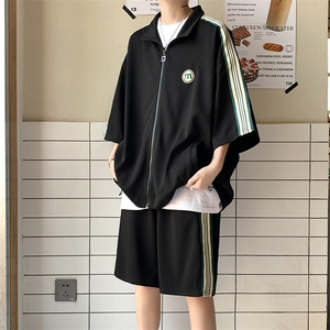 现货TZ2316-P70 控98 直播大码抖音供货菠萝格两件套学生套装图片