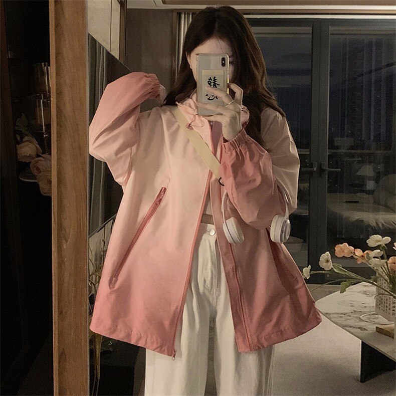 春秋渐变户外冲锋衣女2025秋季新款工装登山潮牌夹克C784-100,男装夹克,星座911-2(原星座613-2）