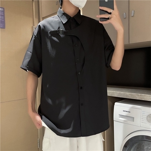 工装潮牌2022夏季休闲时尚短袖衣服痞帅搭配男款  W2967-P33图片