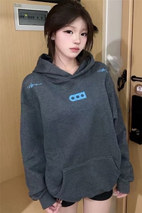 网图-春秋新款美式高街刺绣连帽卫衣男 9157-P48图片