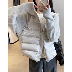 高品质针织袖拼接假两件短款棉服外套羽绒棉衣女冬M555，男装棉衣，星座1116A（原606A-3）