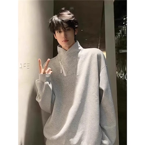 8018-P43 ins美式高街男女长袖T恤春秋季新款上衣图片