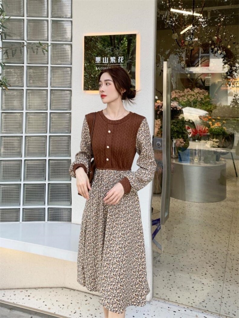 碎花连衣裙，女装连衣裙，阿爆