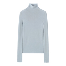 秋冬新款纯色高领针织套头上衣时尚百搭，女装针织衫/毛衣，锦博羊绒