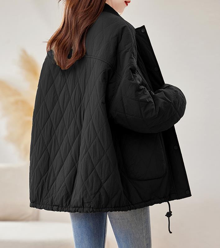 2024冬季新款时尚潮流女装棉服宽松显瘦保暖外套,女装棉衣/棉服,姿萝菲