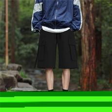 夏季工装抽绳短裤男设计宽松休闲潮流百搭短裤DK3100P-25，男装牛仔裤，电商A128