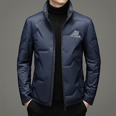 冬装新款商务休闲纯色羽绒服中青年男士立领面包服SNDAF3323-P240，男装羽绒服，电商B212（原钱塘6029）