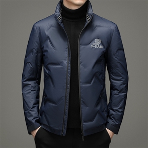冬装新款商务休闲纯色羽绒服中青年男士立领面包服SNDAF3323-P240图片