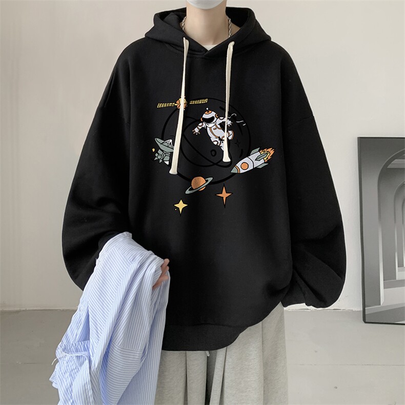 连帽卫衣男大码运动服帽衫外套WY2142-P35加绒款-P40,男装卫衣,电商A040