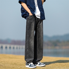美式潮流高街复古宽松水洗牛仔裤K2370P55，男装牛仔裤，电商D325