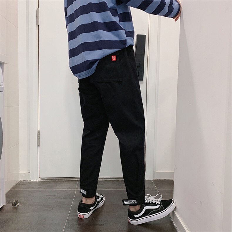 20秋装新款休闲潮流工装裤宽松港风大码束脚裤哈伦九分裤K826-P50，男装休闲裤，电商A009A（原A058A）