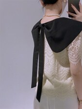 娃娃领蕾丝小衫，其它，驿谷