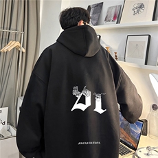 ！重磅大码M-4XL得物品质加厚连帽卫衣RH6239-特P35加绒P42，男装卫衣，星座610B-1