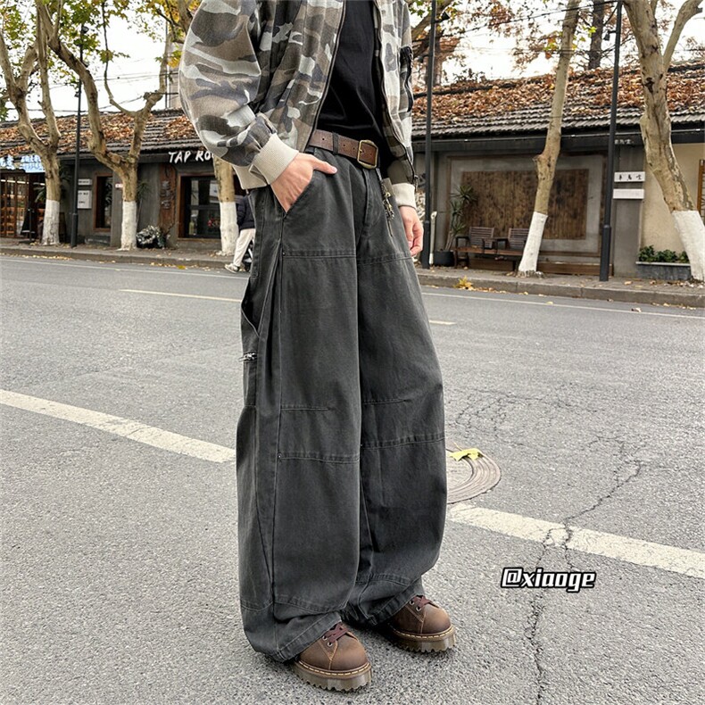 XZ616春季重磅cleanfit工装侧开打褶休闲长裤TY2012P75控98,男装休闲裤,星座512A（原616）