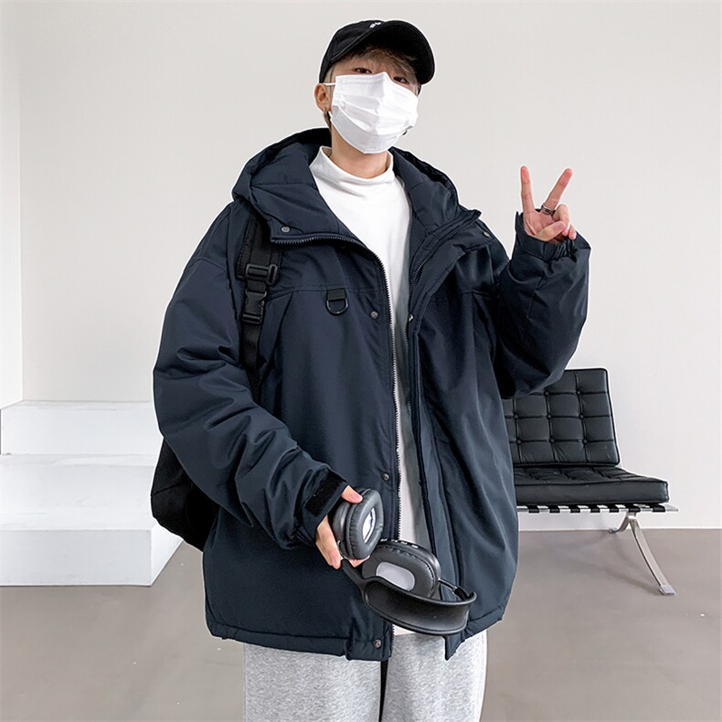 冬季新品保暖连帽棉衣休闲潮流青少年百搭棉服外套MY9083-P100图片