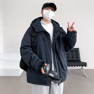 冬季新品保暖连帽棉衣休闲潮流青少年百搭棉服外套MY9083-P100图片