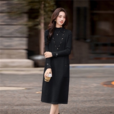 2025年冬季新款订珠毛衣两件套毛衣连衣裙，女装针织衫/毛衣，乐吉娜