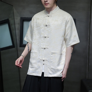 上了就卖！现货~风夏季新款宽松大码短袖衬衫A021-CS7098-P70图片