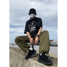 B221美式ins街头hiphop宽松工装休闲裤子LK23122-P65控88，男装休闲裤，电商B221