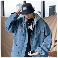 JY384-P66牛仔外套男生套装高级感痞帅牛仔，男装工装外套，星座1501-3