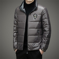 羽绒服男冬季新款商务休闲上衣中年爸爸装白鸭绒立领加厚保暖外套，男装羽绒服，电商B212（原钱塘6029）