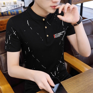 2021夏季立领Polo衫纯棉时尚短袖男休闲上衣DSA158-T0778