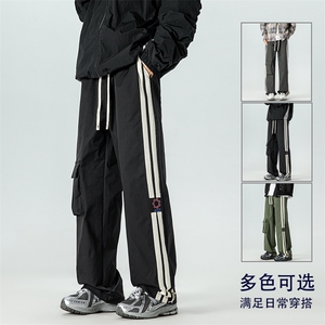 重磅条杠刺绣RIZZ潮牌街舞工装裤K8090P6088图片