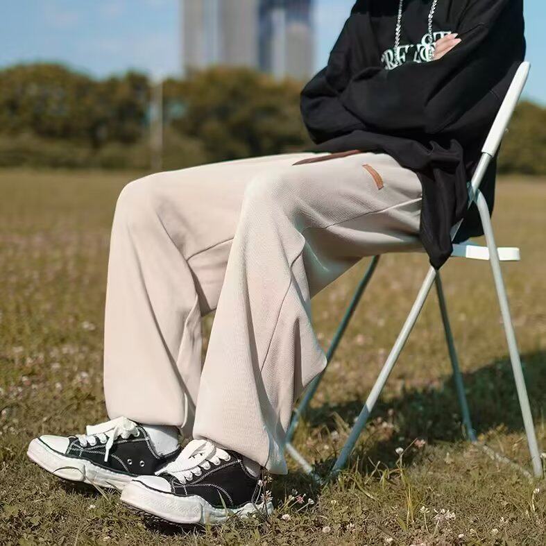 宽松型纯色男休闲裤束脚新款长裤运动裤时尚潮牌夏季潮青春流行，男装休闲裤，四季星座218-1