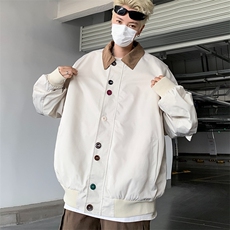 工装夹克外套高级感春秋2024新款宽松百搭休闲上衣潮，男装夹克，星座716-4