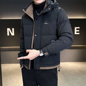 男装羽绒服冬季2025新款连帽加厚保暖外套C317-Y8289-P160图片