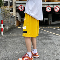 MK37118-P15冰丝短裤男士大码宽松休闲五分裤男运动中裤港风，男装休闲裤，电商A040