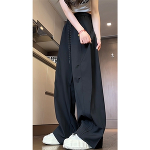 夏季豆绿色新款激光打孔面料透气冰丝长裤XZ806-CK03038特P35控68图片