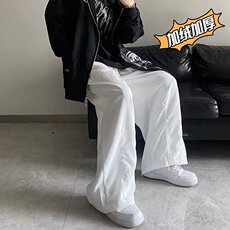 美式复古灯芯绒裤子男ins潮牌秋冬季直筒拖地裤加厚A388加绒P40，男装休闲裤，星座1116-2