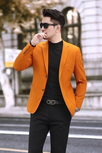 春季新款便西 男士格子西装 休闲西服外套 7817 P145 225图片