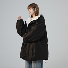 三防多拉链户外冲锋衣内里600克仿兔毛潮牌棉衣XZ301AY02P118，男装棉衣，星座301A