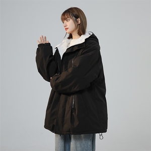 三防多拉链户外冲锋衣 内里600克仿兔毛潮牌棉衣XZ301A Y02 P118图片