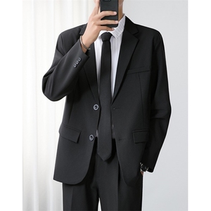 大码休闲西装男轻熟潮流雅痞帅气外套dk制服小西服套装 XW03图片