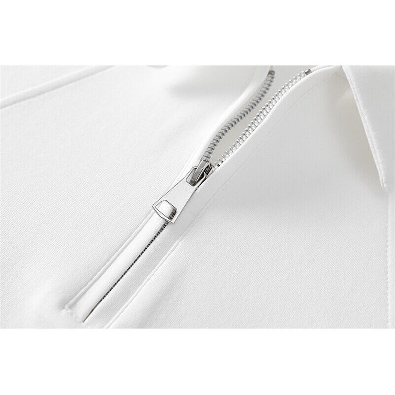 夏季新款港风日系半拉链正肩翻领短袖T恤男潮XZ213-TX16-P35控58,男装T恤,星座213