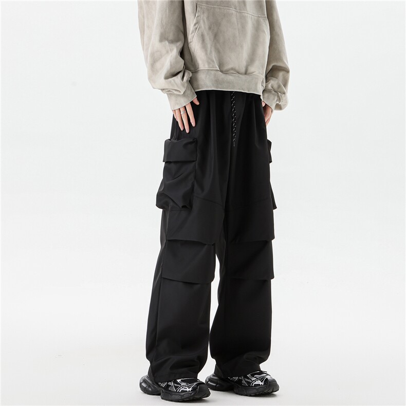 8XL-M刺绣冲锋裤男款大码春秋户外机能登山裤直筒阔腿裤KZ020P50,男装休闲裤,电商B312