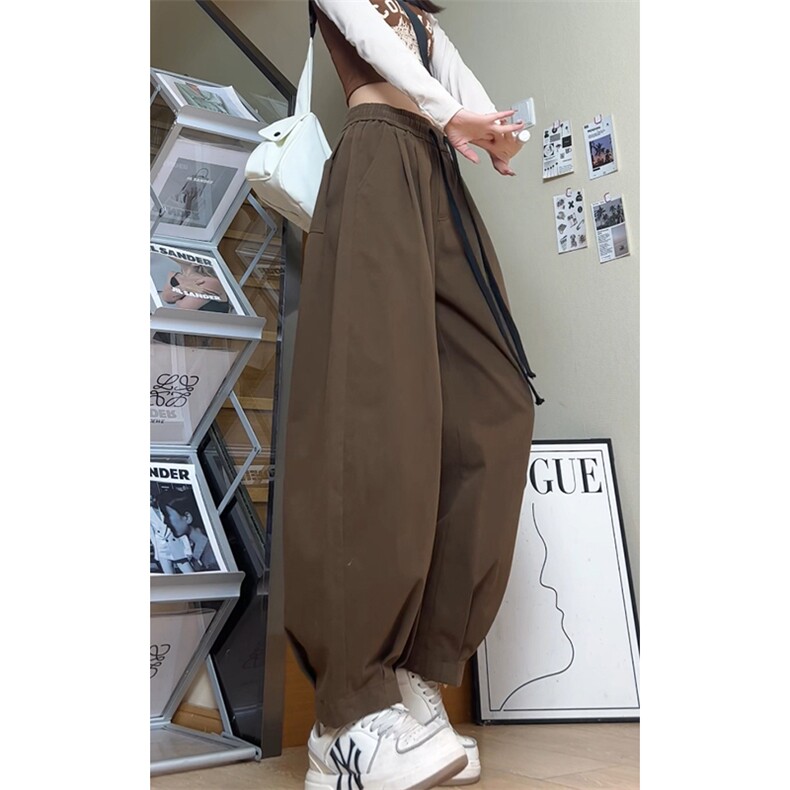 美式潮高腰显瘦宽松大码全棉休闲裤小束脚K8583-P42【特价】,男装休闲裤,电商A007