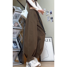 美式潮高腰显瘦宽松大码全棉休闲裤小束脚K8583-P42【特价】，男装休闲裤，电商A007