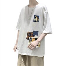 大皂港风夏季短袖t恤男潮流短袖A210—A8306-P28，男装T恤，星座210-3