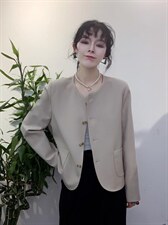 春款新款手工明线缝制小外套黑杏两色，其它，瑟拉·女人缘