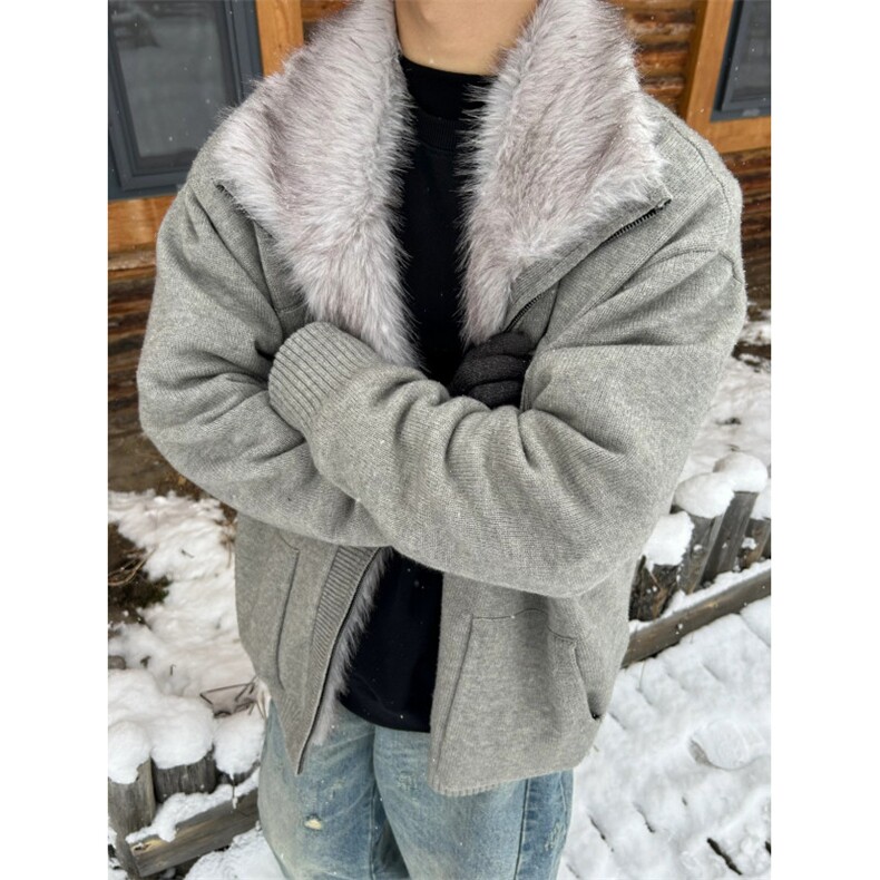 高品质现货】加厚针织衫外套座山雕棉衣保暖棉服w8809-特P120,男装针织衫/毛衣,星座1212